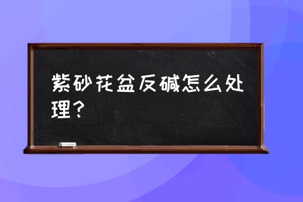 紫砂花盆返碱怎么处理 紫砂花盆反碱怎么处理？