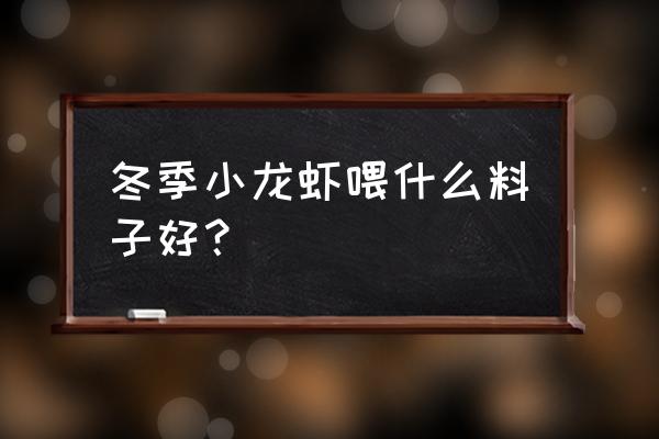 冬天小龙虾如何喂养 冬季小龙虾喂什么料子好？