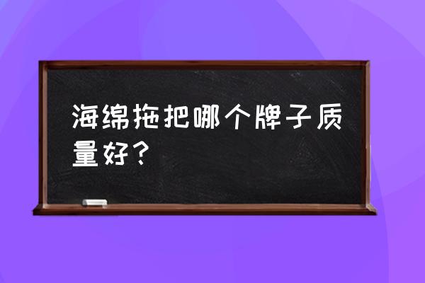 海绵拖把头网上有卖的吗 海绵拖把哪个牌子质量好？