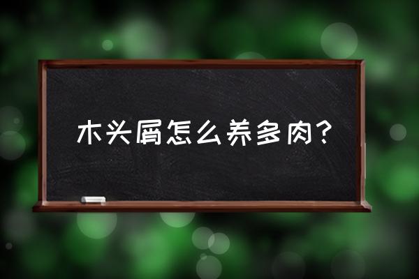 花盆里放木头屑好不好 木头屑怎么养多肉？