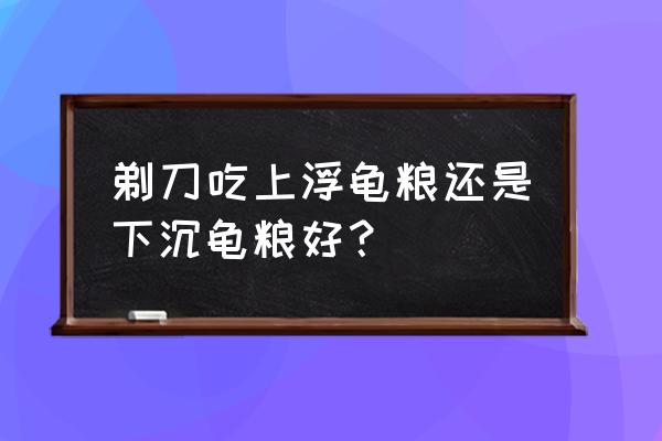 剃刀龟怎么吃上浮饲料 剃刀吃上浮龟粮还是下沉龟粮好？