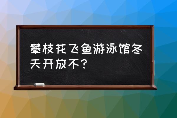 攀枝花有标准游泳馆吗 攀枝花飞鱼游泳馆冬天开放不？