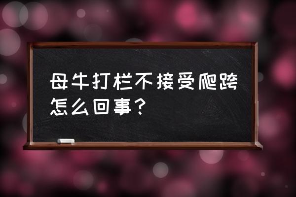 婴儿爬行栏适合多大小孩 母牛打栏不接受爬跨怎么回事？