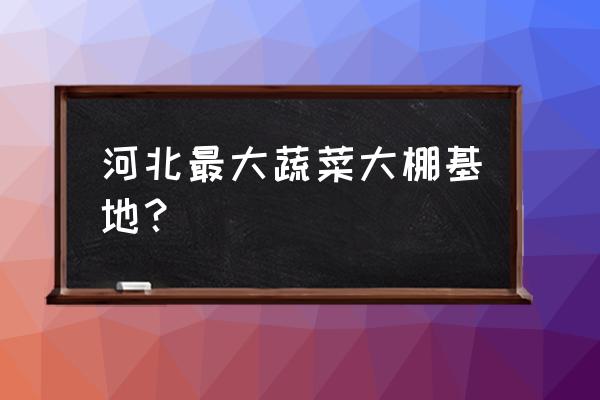 全自动智能温室蔬菜大棚 河北最大蔬菜大棚基地？