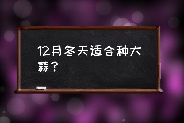 春季种植大蒜需要的条件有哪些 12月冬天适合种大蒜？