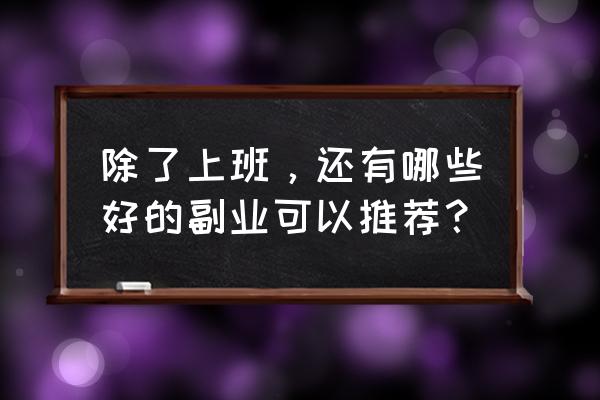 用一辈子的时间去干点什么好 除了上班，还有哪些好的副业可以推荐？