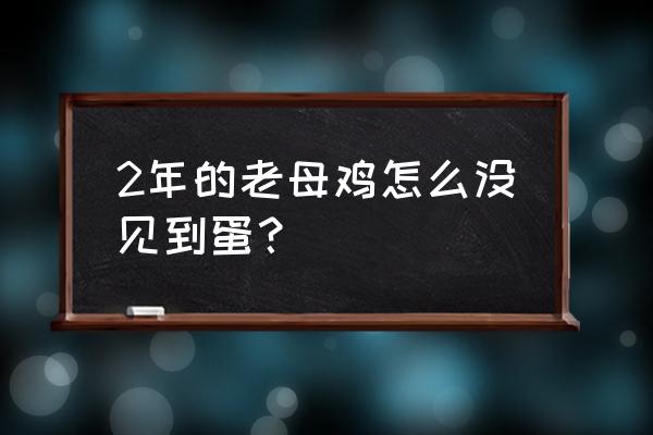 如何辨别老母鸡的年龄 2年的老母鸡怎么没见到蛋？