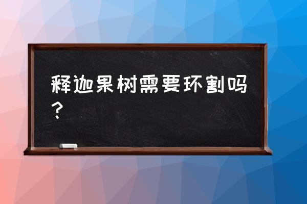 释迦果种子什么地方可以种植 释迦果树需要环割吗？